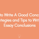 How to Write A Good Conclusion Strategies and Tips to Writing Essay Conclusions