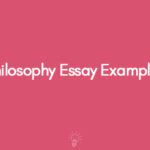 Philosophy Essay Examples