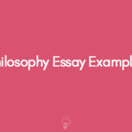 Philosophy Essay Examples